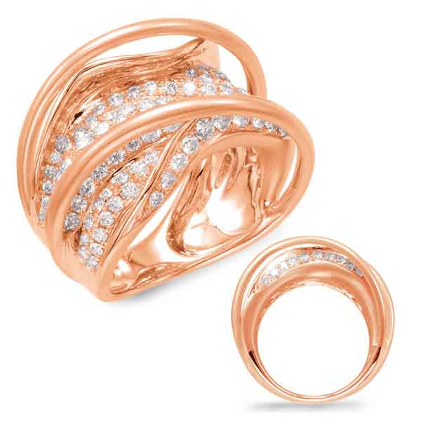 ELIE AZZI 1.82 ctw. ROSE GOLD DIAMOND FASHION RING D4368RG