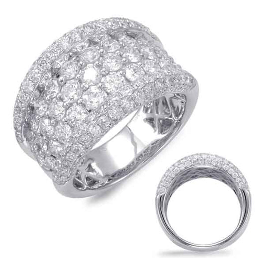 ELIE AZZI 3.46 ctw. PLATINUM DIAMOND FASHION RING D4370-PL