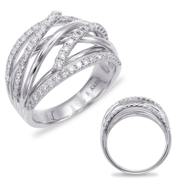 ELIE AZZI 0.66 ctw. WHITE GOLD FASHION RING D4383WG
