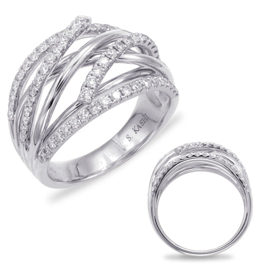 ELIE AZZI 0.66 ctw. WHITE GOLD FASHION RING D4383WG