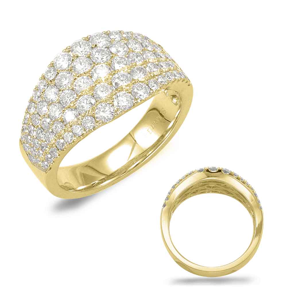 ELIE AZZI 1.70 ctw. YELLOW GOLD DIAMOND BAND D4391YG