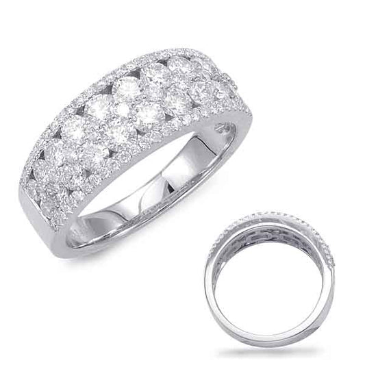 ELIE AZZI 1.70 ctw. WHITE GOLD DIAMOND BAND D4395WG