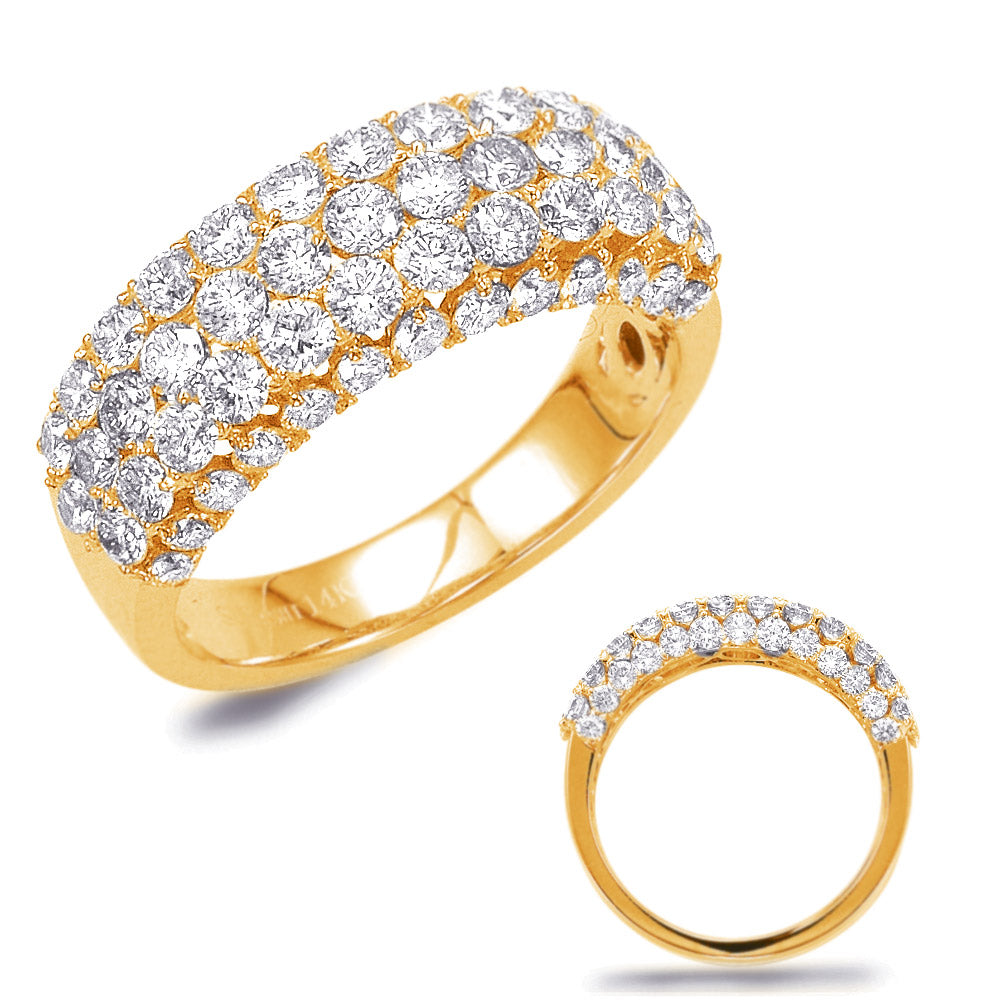 ELIE AZZI 2.31 ctw. YELLOW GOLD DIAMOND BAND D4396YG