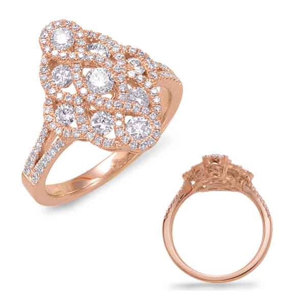 ELIE AZZI 1.11 ctw. ROSE GOLD FASHION RING D4397RG