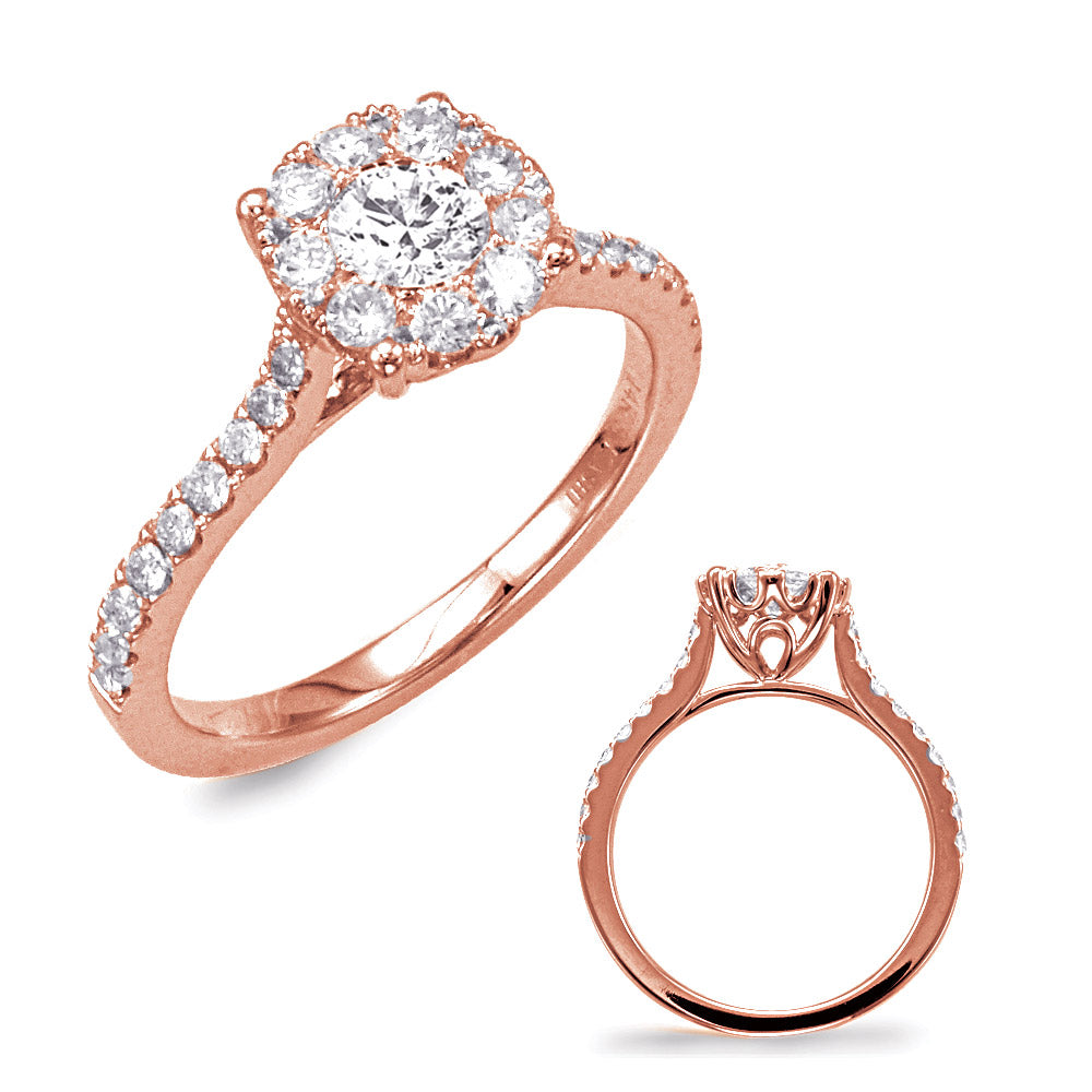 ELIE AZZI 0.65 ctw. ROSE GOLD DIAMOND FASHION RING D4400-20RG