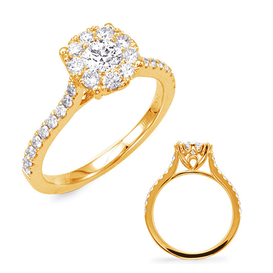 ELIE AZZI 0.65 ctw. YELLOW GOLD DIAMOND FASHION RING D4400-20YG