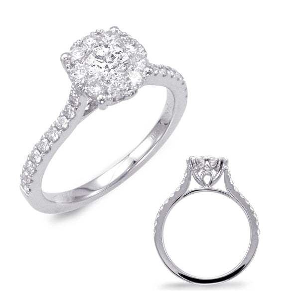 ELIE AZZI 0.86 ctw. WHITE GOLD DIAMOND FASHION RING D4400-30WG