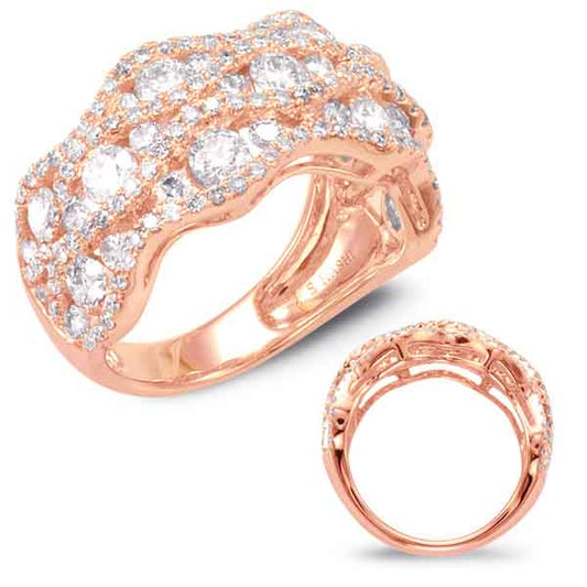 ELIE AZZI 2.26 ctw. ROSE GOLD DIAMOND FASHION RING D4407RG
