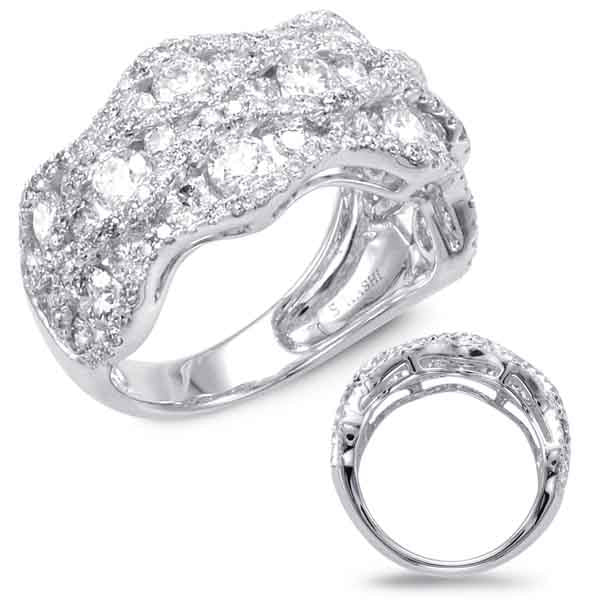 ELIE AZZI 2.26 ctw. WHITE GOLD DIAMOND FASHION RING D4407WG