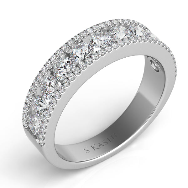 ELIE AZZI 1.77 ctw. WHITE GOLD PAVE DIAMOND RING D4410WG