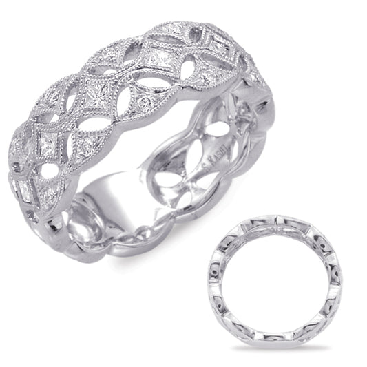 ELIE AZZI 0.42 ctw. WHITE GOLD PAVE BAND D4415WG