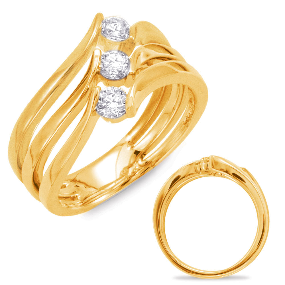 ELIE AZZI 0.40 ctw. YELLOW GOLD FASHION RING D4417YG