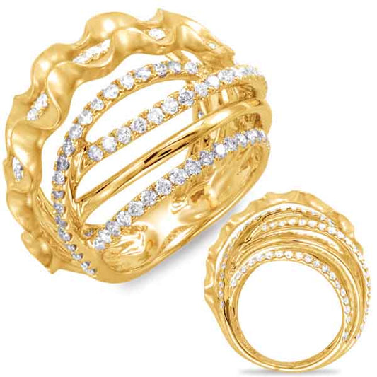 ELIE AZZI 1.85 ctw. YELLOW GOLD DIAMOND FASHION RING D4423YG