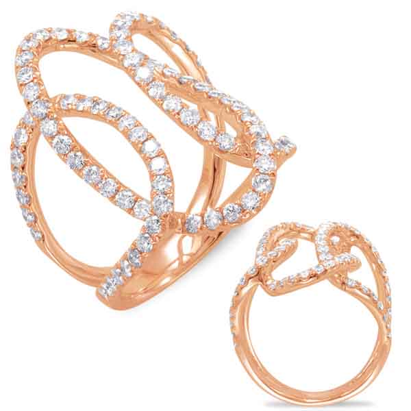 ELIE AZZI 1.44 ctw. ROSE GOLD DIAMOND FASHION RING D4424RG