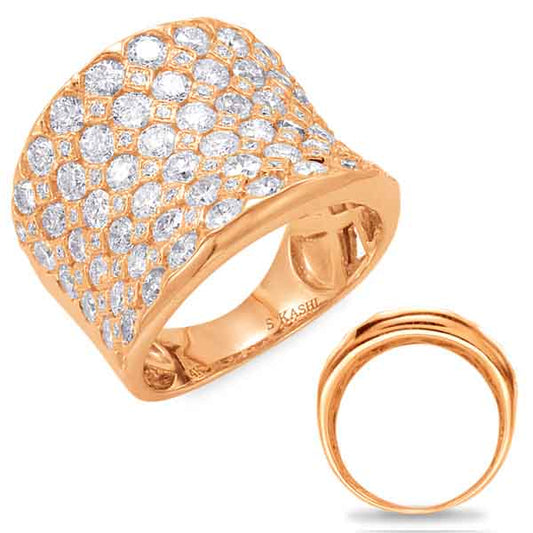 ELIE AZZI 3.42 ctw. ROSE GOLD DIAMOND FASHION RING D4426RG