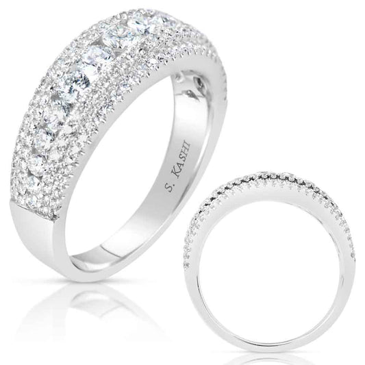 ELIE AZZI 1.06 ctw. WHITE GOLD DIAMOND FASHION RING D4434WG