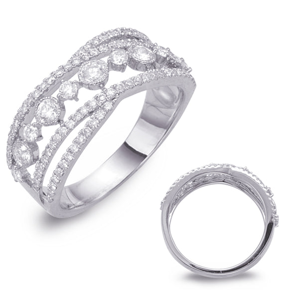 ELIE AZZI 0.69 ctw. WHITE GOLD DIAMOND FASHION RING D4435WG