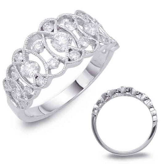 ELIE AZZI 0.71 ctw. PLATINUM DIAMOND FASHION RING D4440-PL
