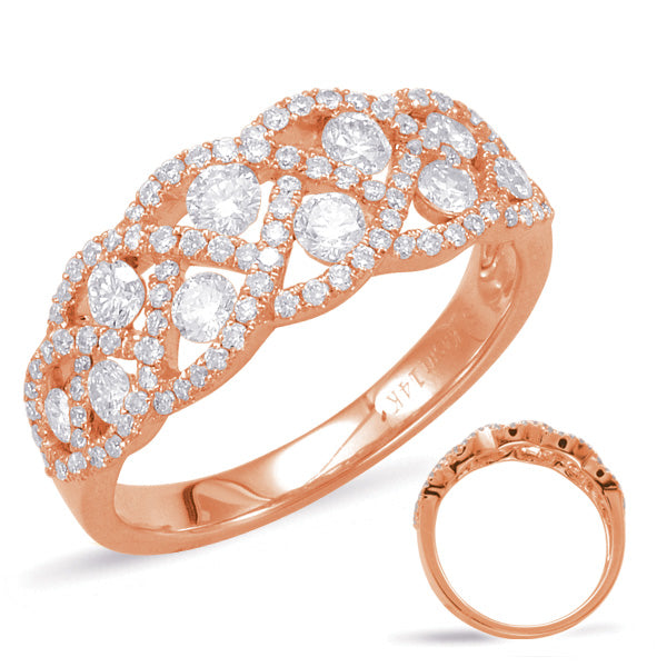 ELIE AZZI 0.88 ctw. ROSE GOLD DIAMOND FASHION RING D4443RG
