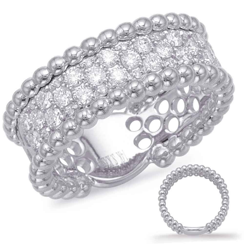 ELIE AZZI 0.64 ctw. WHITE GOLD DIAMOND FASHION RING D4466WG