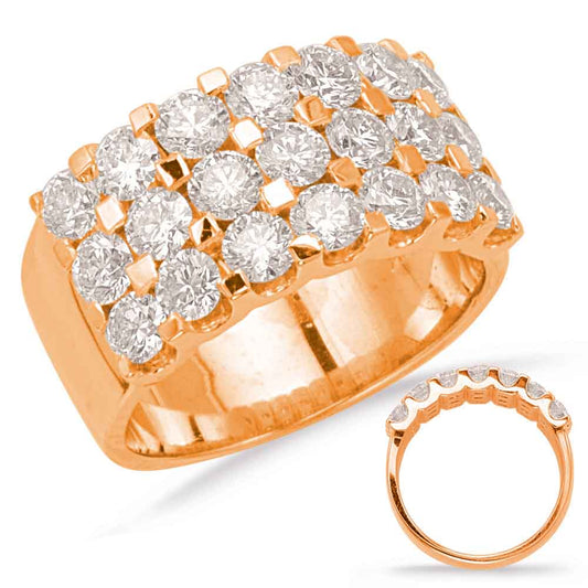 ELIE AZZI 3.36 ctw. ROSE GOLD DIAMOND WEDDING BAND D4501RG