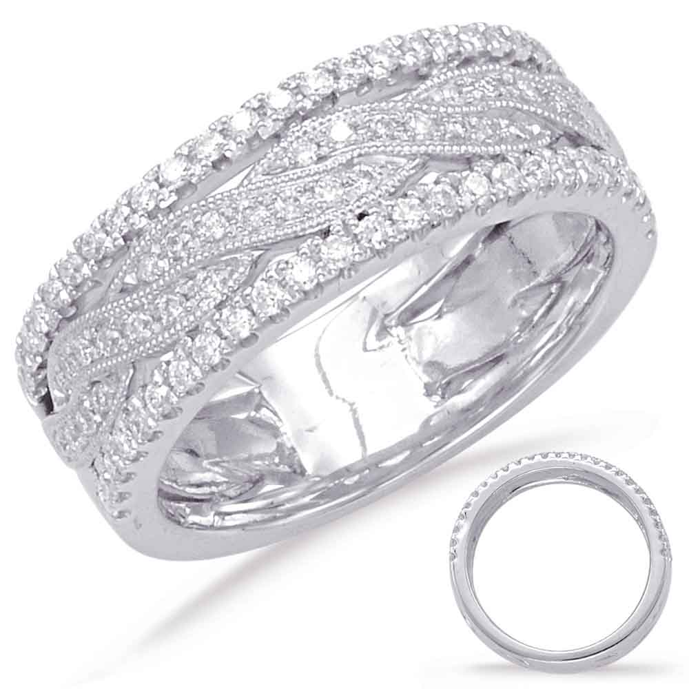 ELIE AZZI 0.47 ctw. WHITE GOLD DIAMOND FASHION RING D4528WG