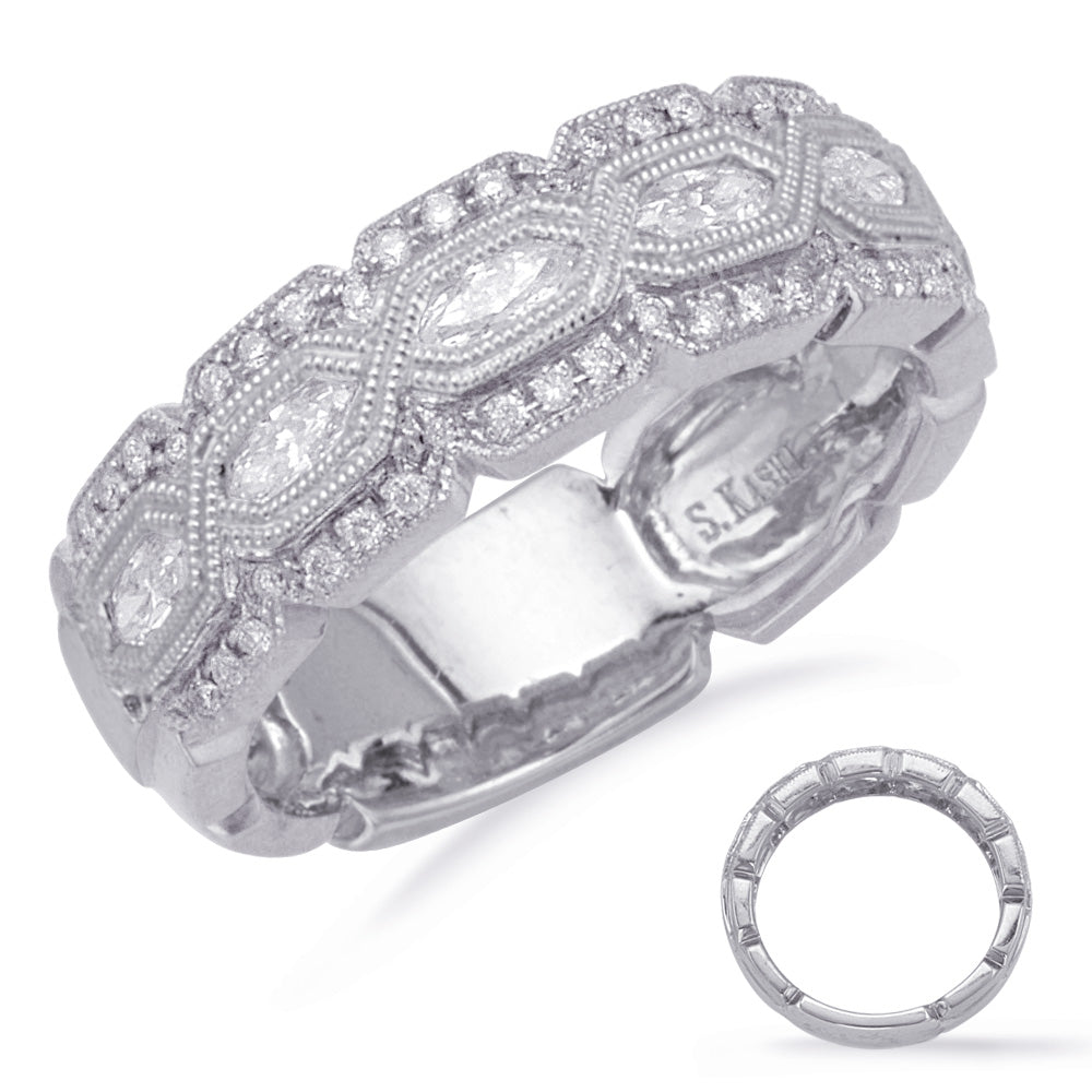 ELIE AZZI 0.45 ctw. WHITE GOLD DIAMOND FASHION RING D4536WG