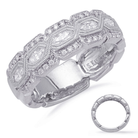 ELIE AZZI 0.45 ctw. WHITE GOLD DIAMOND FASHION RING D4536WG