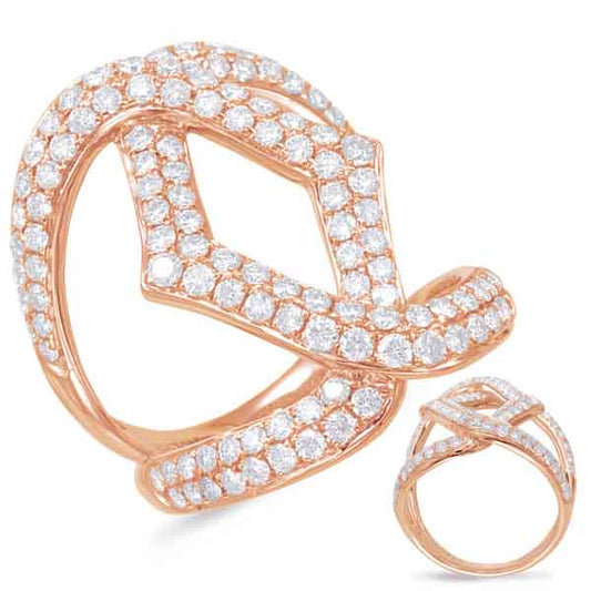 ELIE AZZI 1.70 ctw. ROSE GOLD DIAMOND FASHION RING D4542RG