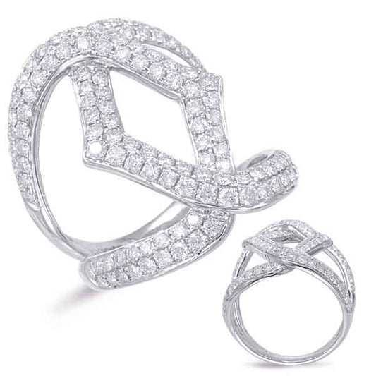 ELIE AZZI 1.70 ctw. WHITE GOLD DIAMOND FASHION RING D4542WG