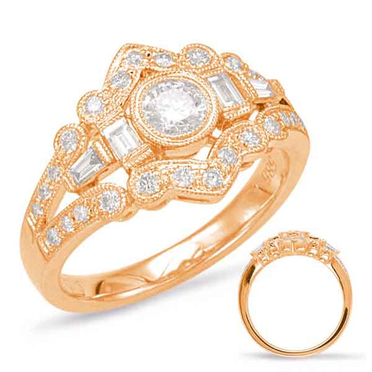 ELIE AZZI 0.72 ctw. ROSE GOLD DIAMOND FASHION RING D4544RG