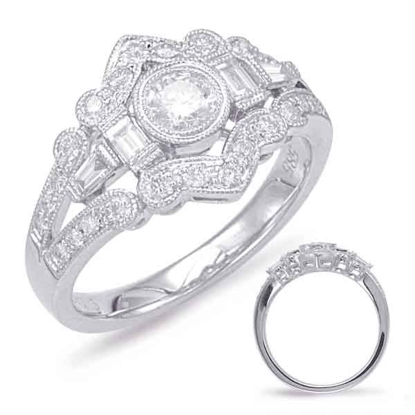 ELIE AZZI 0.72 ctw. WHITE GOLD DIAMOND FASHION RING D4544WG