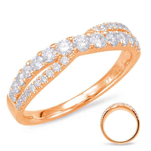 ELIE AZZI 0.56 ctw. ROSE GOLD DIAMOND FASHION RING D4554RG
