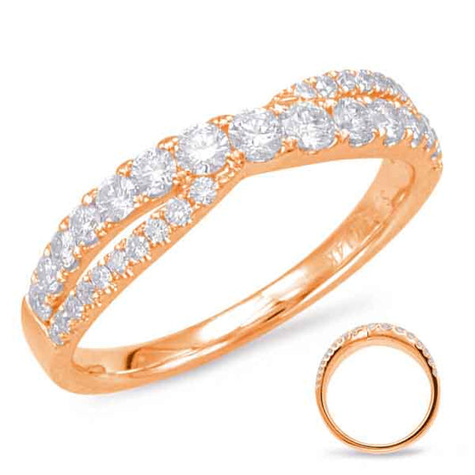 ELIE AZZI 0.56 ctw. ROSE GOLD DIAMOND FASHION RING D4554RG