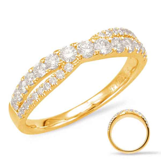 ELIE AZZI 0.56 ctw. YELLOW GOLD DIAMOND FASHION RING D4554YG