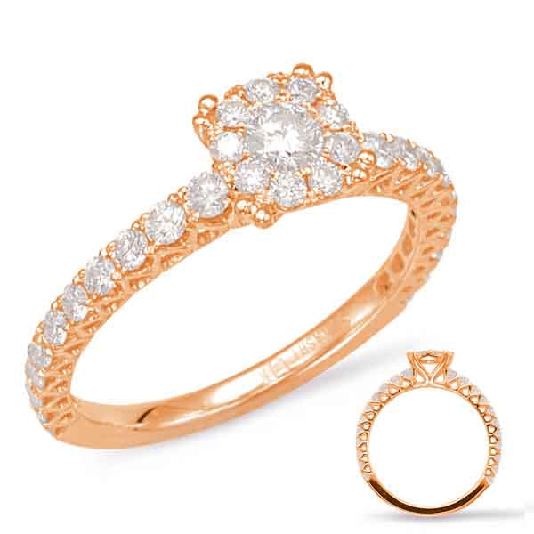 ELIE AZZI 0.69 ctw. ROSE GOLD DIAMOND FASHION RING D4555RG
