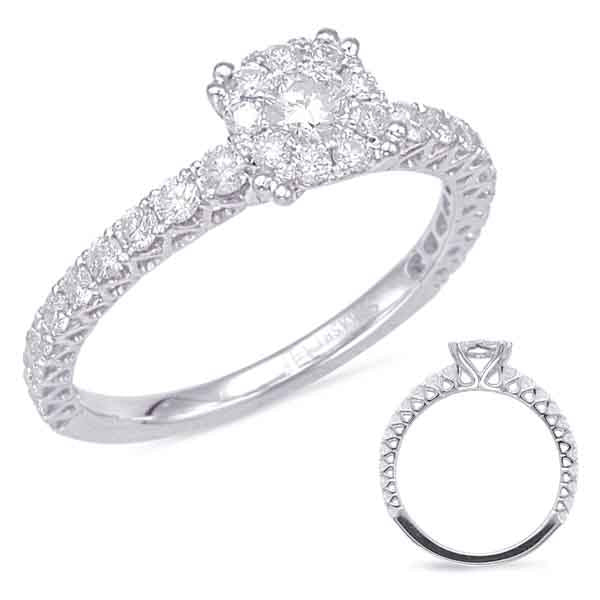 ELIE AZZI 0.69 ctw. WHITE GOLD DIAMOND FASHION RING D4555WG