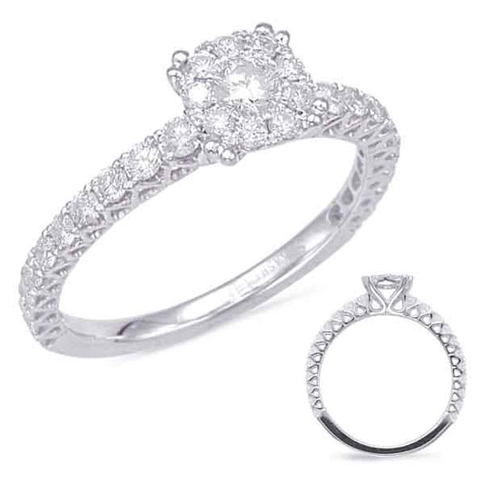 ELIE AZZI 0.69 ctw. WHITE GOLD DIAMOND FASHION RING D4555WG