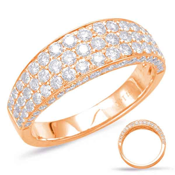 ELIE AZZI 1.46 ctw. ROSE GOLD PAVE DIAMOND BAND D4558RG
