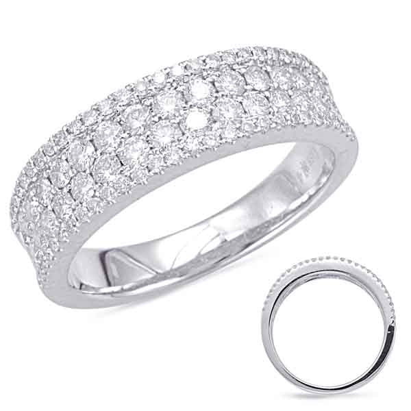 ELIE AZZI 0.86 ctw. WHITE GOLD DIAMOND FASHION RING D4559WG
