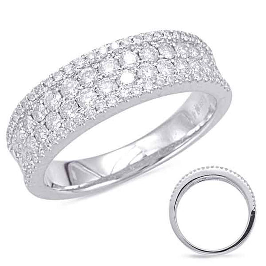 ELIE AZZI 0.86 ctw. WHITE GOLD DIAMOND FASHION RING D4559WG