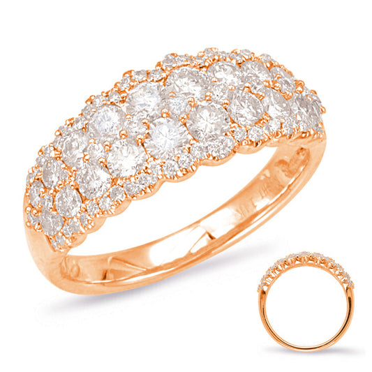 ELIE AZZI 1.31 ctw. ROSE GOLD DIAMOND FASHION RING D4561RG