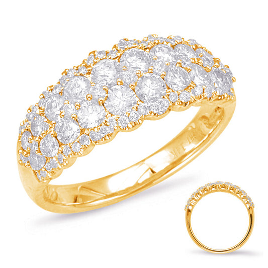 ELIE AZZI 1.31 ctw. YELLOW GOLD DIAMOND FASHION RING D4561YG
