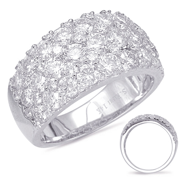 ELIE AZZI 3.32 ctw. PLATINUM DIAMOND FASHION RING D4562-PL