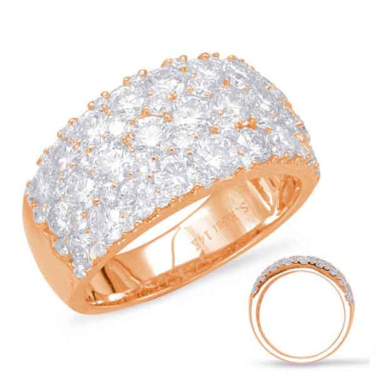 ELIE AZZI 3.32 ctw. ROSE GOLD DIAMOND FASHION RING D4562RG