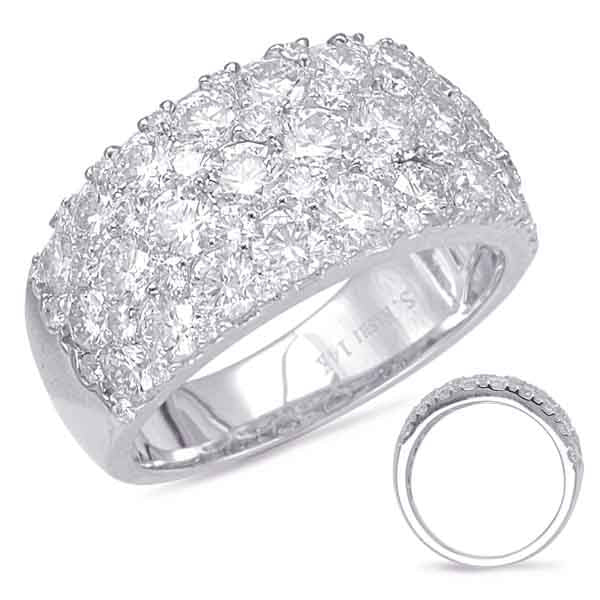 ELIE AZZI 3.32 ctw. WHITE GOLD DIAMOND FASHION RING D4562WG