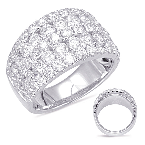 ELIE AZZI 3.09 ctw. PLATINUM DIAMOND FASHION RING D4563-PL