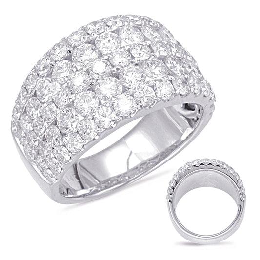 ELIE AZZI 3.09 ctw. PLATINUM DIAMOND FASHION RING D4563-PL