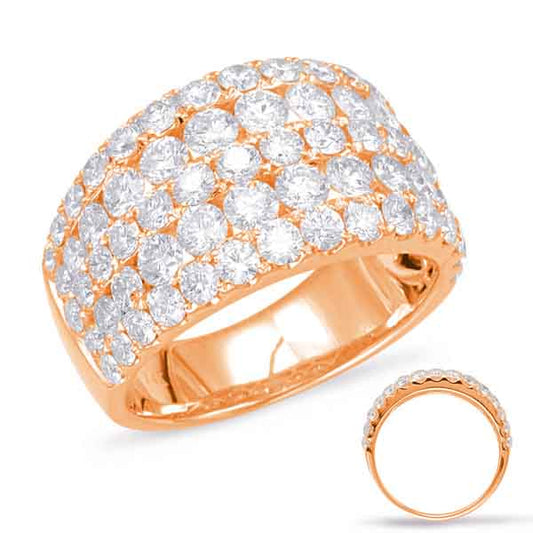 ELIE AZZI 3.09 ctw. ROSE GOLD DIAMOND FASHION RING D4563RG
