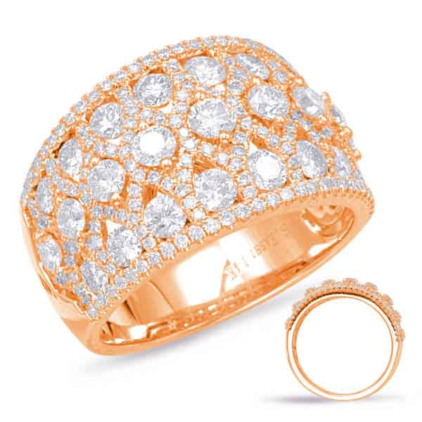 ELIE AZZI 2.14 ctw. ROSE GOLD DIAMOND FASHION RING D4564RG